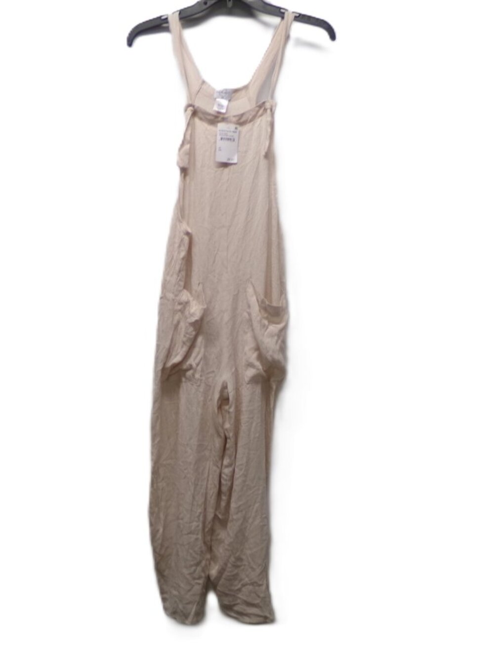 NWT Hi Res Nordstrom Rack Rayon Gauze Tie Strap Overalls Wide Leg Jumpsuit XS
